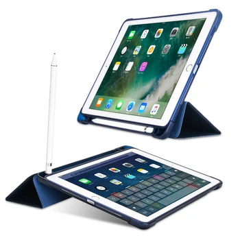 Case For ipad 2 Oro 9.7 2017 2018 PU Odos Smart Case for iPad 10.2 10.5 2019 Pro11 2020 m. Pieštukas Turėtojas Funda Apsaugos
