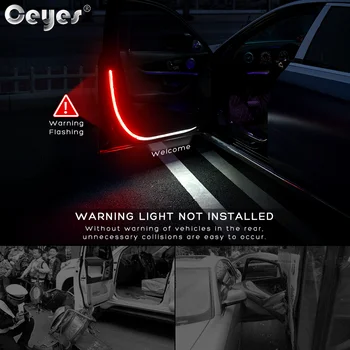 Ceyes 2vnt/Aikštelė, Automobilių Reikmenys Šešėlis Lengvųjų Automobilių Durų Įspėjamoji Lemputė Sveiki Flash Šviesos Žibintų Signalas Lempa Auto Stilius