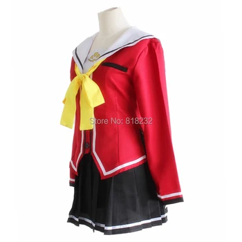 Charlotte Tomori Nao Sailor Kostiumas Mokyklos Vienodos Viršūnes Sijonas Apranga Anime Cosplay Kostiumai