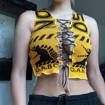 Chicology punk nėrinių corp bako viršuje 2020 naujas mados klubas dėvėti moterims megztiniai žiemą, rudenį, seksualus drabužiai moterų festivalis streetwear