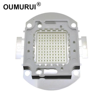 Cob LED granulių 10W/20W/30W/50W/100W žalia chip Didelės Galios granulių elektros lemputės Modulis 520-525nm prožektorius 30mil Nemokamas pristatymas 10vnt