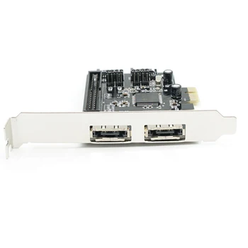 Combo SATAII +IDE PCI-Express RAID Controller Card 1Port IDE+2 port sata +2 esata uosto Kortelės PC/desktop laptop