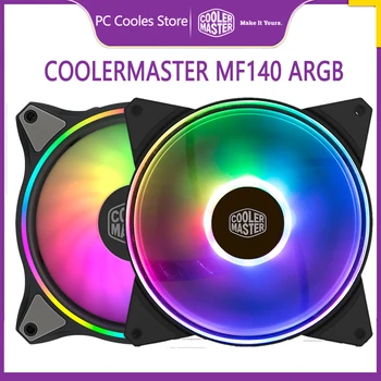 Cooler Master MF140 HALO ARGB 14cm RGB 5V/3PIN Kompiuterio Atveju Ramioje PWM Ventiliatorius PC CPU Aušintuvo Vandens Aušinimo 140mm Pakeičia Gerbėjai