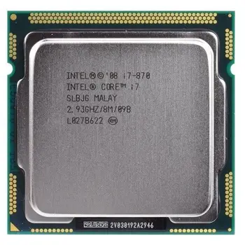 Core i7 870 2.93 GHz Quad-Core L3 8M Procesoriaus Lizdas 1156 PROCESORIUS, 95W SLBJG