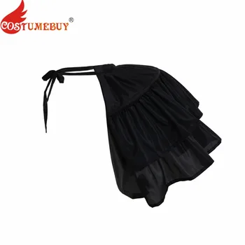 Costumebuy Moterų Rokoko Stiliaus Suknelė Viktorijos Pilietinio Karo Promenadzie Suknelė Cosplay Mergina Krinolīns Raukčio Šurmulio Gothic Black Underskirt