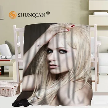 Custom Avril Lavigne Antklodė Manta Falafel Antklodė Sofa/Lova/Kelionės Lėktuvu Plaids Patalynės Komplektas 56x80inch 50X60inch 40X50inch