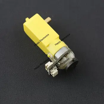 DFRobot 6 V 160rpm Micro DC Orientuota Variklis, 3~7.5 V 0,2 kg su Encoder-SJ01 120:1 + kvadratūros kodera mobilus robotas/car/platforma