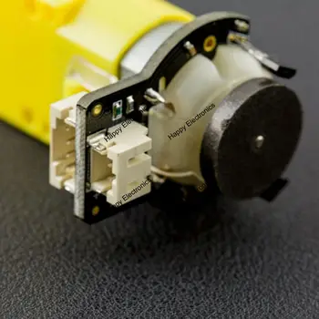 DFRobot 6 V 160rpm Micro DC Orientuota Variklis, 3~7.5 V 0,2 kg su Encoder-SJ01 120:1 + kvadratūros kodera mobilus robotas/car/platforma