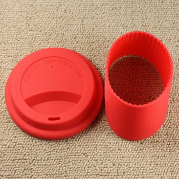 DHL nemokamas pristatymas silikono padengti ir antklodės silikono puodelis dangteliai taurės rankovėmis Sveikas silikoniniai dangteliai ir apsiaustas skirtas taures &cups100pcs
