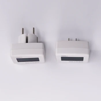 DM55-1 AC 80-300V voltmetras Plug Voltas Metrui LCD Skaitmeninis ekranas Voltmeter Testeriai 110v220v ES MUMS Plug Paprasta naudoti