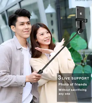 Daugiafunkcinis Integruotas laikmatis Su Bluetooth Nuotolinio Valdymo Trikojo Selfie Stick Artefaktas Teleskopinis Baras Pritaikymas savo reikmėms