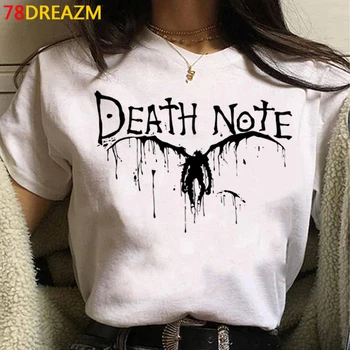 Death Note Kakegurui Gintama t-shirt moterims, ulzzang grafinis tees moterų drabužių streetwear harajuku kawaii streetwear