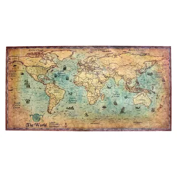 Derliaus Jūrmylių Vandenyno Jūros Pasaulio Žemėlapyje Lipdukas Paveikslų Namų Dekoro Sienos Meno Tapetai, lipdukai kūrybos namų dekoro
