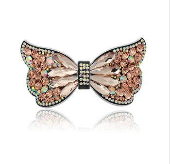 Didelis Drugelis Luxious Kristalų Plaukų Clips Mados Crystal Butterfly Plaukų Įrašą Moterų Plaukų Žiburių