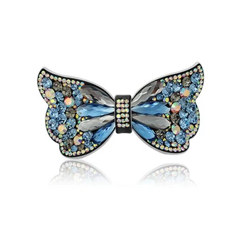 Didelis Drugelis Luxious Kristalų Plaukų Clips Mados Crystal Butterfly Plaukų Įrašą Moterų Plaukų Žiburių
