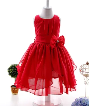 Didelis Mergaičių Šifono Suknelė 2019 M. Vasarą Rankovių Nereguliarus Elegantiškas Princesė Šalis Suknelės 2-12 Metų Vaikams Drabužių