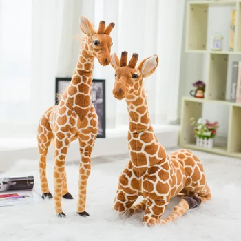 Didžiulis Realiame Gyvenime, Žirafa, Pliušiniai Žaislai Mielas Iškamša Lėlės, Minkšti Modeliavimas Žirafa Lėlės Gimtadienio Dovana Vaikams, Žaislas, Miegamojo Puošimas
