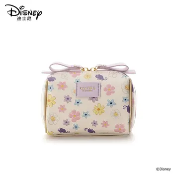 Disney Mergina Kosmetikos Krepšys, Atsparus Vandeniui Ponios Kelionės Kosmetikos Krepšys Rapunzel Užtrauktukas Maišelis Moterų Makiažas Maišelį Skalbinių Maišelį Gėlių Princesė