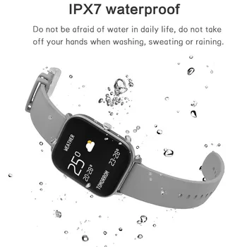 Doolnng IP67 P8b Smart Watch Vyrų, Moterų Sporto Laikrodis Širdies ritmo Monitorius Miego Stebėti Smartwatch fitness tracker telefono