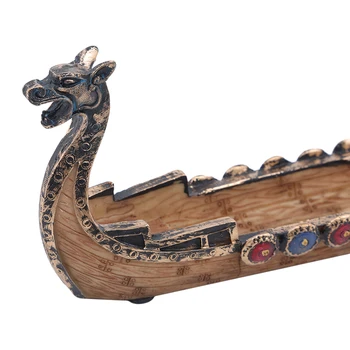 Dragon Boat Smilkalų Lazdelės Laikiklis Degiklis Ranka Raižyti Drožyba Censer Papuošalai Retro Smilkalai Degiklių Tradicinis Dizainas, Dekoras