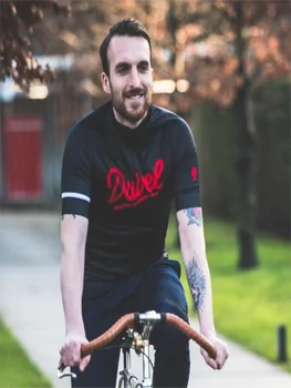 Duvel VYRŲ dviračių džersis nustatyti black pro 