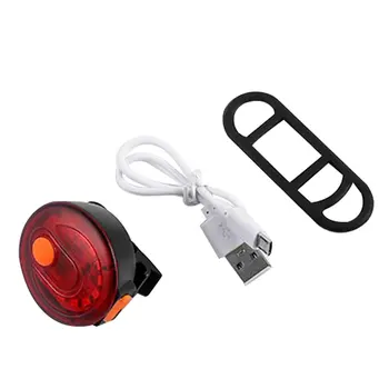 Dviračių Nuoma Naktį Dviračių USB Įkrovimo Saugos Įspėjamoji Lemputė LED Uodega Lempos Automobilių Transporto priemonės Pusėje Užpakaliniai Žibintai Lempučių Lempa