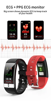E66 Smart Žiūrėti 2020 EKG PPG Širdies ritmas, Kraujo Spaudimas Fitness Tracker Apyrankę Smart Grupė Vyrų, Moterų Žiūrėti