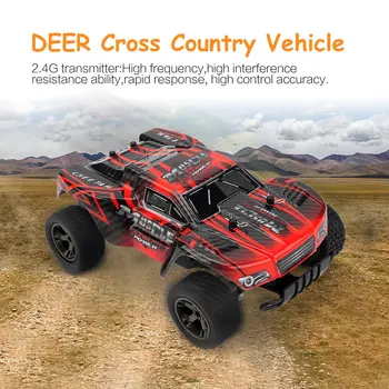 ELNIAS VYRAS 1:18 Cross Country Transporto priemonės 20KM/H 500mAh Nuotolinio Valdymo Modelį, Off-Road Transporto priemonė Žaislas 2.4 GHz Laipiojimo Automobilį