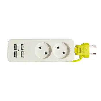 ES Prijungti 4 USB Lizdas, Maitinimo Juostelės Elektros Surge Protector Smart Sienos Kroviklis Hub