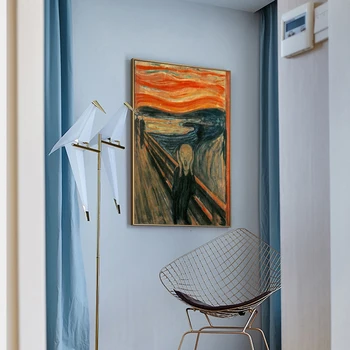 Edvard Munch Rėkti, Žinomų Paveikslų, Drobė Meno, Sienos Cuadros Drobės Tapybos Sienos Meno Kambarį Namų Dekoro (be Rėmelio)