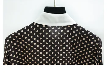 Elegantiškos OLIS elegantiškas ilgas rankovėmis Marškinėliai pavasario 2021 aukštos kokybės Šilko palaidinės moterims C332