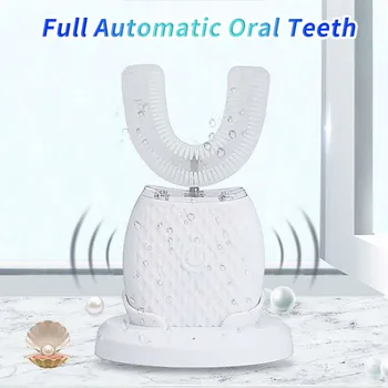 Elektriniai dantų Šepetėlis Naujas U-formos Vandeniui atsparus Silikoninis Dantų Balinimo Ultragarsinis Švaresnis Kandiklį Teptuku 2020 nauja siunta#30