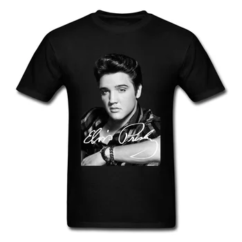 Elvis Presley T-shirt Vyrams Marškinėliai Rock n Roll Viršūnes Hip-Hop Tee 3D Simbolių Drabužių Garsus Muzikantas Marškinėlius Juoda Juosta Viršų