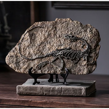 Europos Dervos Dinozaurų Iškastinio Figūrėlės Stalo, Namų Dekoravimo Reikmenys Dinozaurų Kaukolės Skulptūra Kambarys Ornamentu Biuro Dekoras