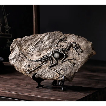 Europos Dervos Dinozaurų Iškastinio Figūrėlės Stalo, Namų Dekoravimo Reikmenys Dinozaurų Kaukolės Skulptūra Kambarys Ornamentu Biuro Dekoras