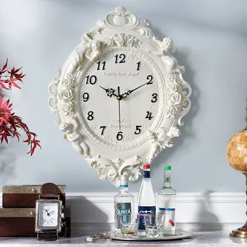Europos Stiliaus Sieninis Laikrodis Kambarį Kūrybos Laikrodis Dervos Apdailos Kvarcinis Laikrodis Namų Miegamajame Išjungti laikrodžiai