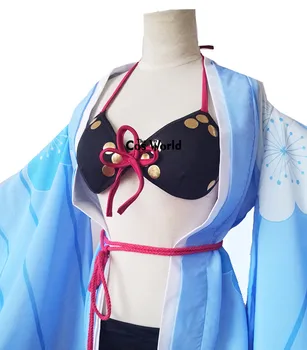 FGO Likimas Grand Kad Ibaraki Doji Vasaros Yukata maudymosi kostiumėlį, maudymosi Kostiumėliai, Maudymosi Kostiumą, Bikinio Aprangą Anime Cosplay Kostiumai