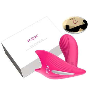 FOX Nuotolinio Dildo, Vibratoriai silikono klitorio usb Moterų Masturbacija tikroviški vibratoriai suaugusiųjų žaislų pora sekso mašina