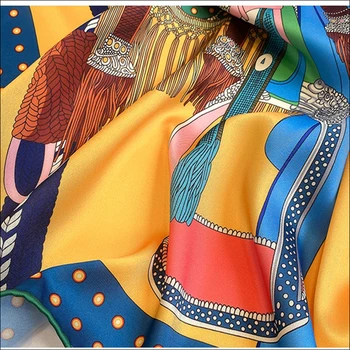 Foulard Satino Skara Moterų Šilko Prabangos Prekės Ženklo Dizaineris Galvos Šalikai Ponios Vertus Siuvami Kraštų Šalikas 90 Foulard Luxe