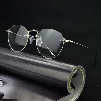 Frameless akinius rėmo titano Ultralight moterų rėmo laipsnį akiniai skaidrūs kompiuteriu, akiniai, akinių rėmeliai vyrams