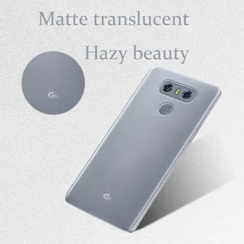 G6 atveju LG G6 Matinis skaidrus telefono dėklas LGG6 Miglotas grožio Skaidraus sunkiai shell 5.7 colių
