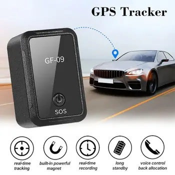 GF09 Mini Automobilių APP GPS Locator Adsorbcijos Įrašymo Anti-nuleisti Prietaiso Valdymas Balsu Įrašymas, Realaus laiko Stebėjimo Įranga Tra