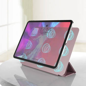 GOLP Ultra Plonas PU Odos Magnetinio Trifold Smart Case For iPad 4 Oro 10.9 2020 M Pro 11 12.9 Colių 2018 Dangtis
