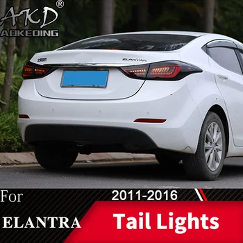 Galinio Žibinto Automobilio Hyundai Elantra 2011-2016 Elantra LED galinius Žibintus Rūko Žibintai dieninės Šviesos DRL Tuning, Automobilių Priedai