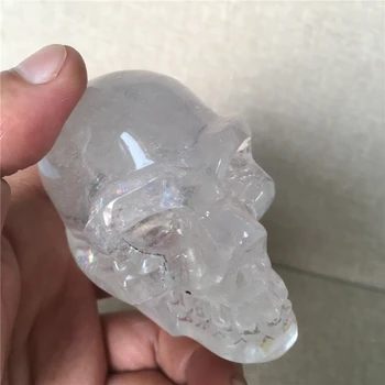 Gamtos cranium turmalinas vaivorykštė kvarco kristalo vestuvių namų puošybai čakrų gydymas Halloween 