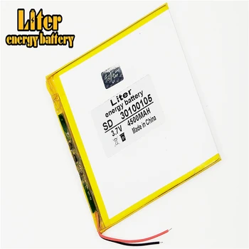 Geriausia ličio polimerų baterija 30100105 3.7 V 4500MAH mobiliojo galia 