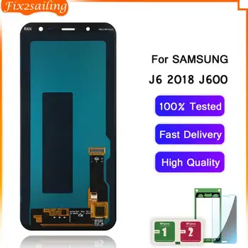 Geriausios Kokybės LCD Ekranas Samsung Galaxy J6 J600 2018 J600F J600F/DS J600G/DS LCD Jutiklinis Ekranas skaitmeninis keitiklis Asamblėjos Pakeitimo