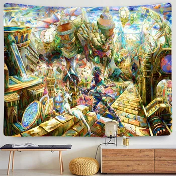Gobelenas sienų dangos dekoro 3d mandala antklodė kambarį namuose psichodelinio audinio 2021 naujųjų metų decoracion boho chic