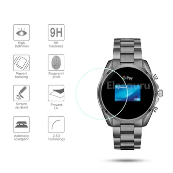 Grūdintas Stiklas Ekrano Apsauginės Plėvelės Michael Kors Prieigos Bradshaw 2,HD Nulio Įrodymas Smartwatch Ekrano Apsaugų,3 Paketas