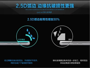 Grūdintas Stiklas Screen Protector For iPad 3 Oro 10.5 Pro Sprogimo Įrodymas, Aišku, Grūdinto stiklo Apsauginė Plėvelė 2.5 D Radianas 9H Kietumu